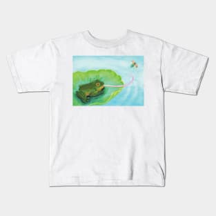 Frog Catching Bug Kids T-Shirt